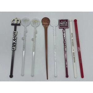 VINTAGE Las Vegas Casino SWIZZLE STICKS Cocktail‎ Stirrers